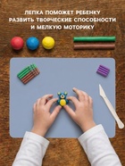 Доска для лепки пластиковая А4 Calligrata «Яркое творчество», перламутровый голубой - Фото 2