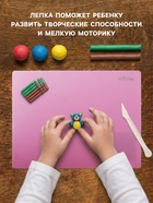 Доска для лепки пластиковая А4 Calligrata «Яркое творчество», перламутровый вишнёвый - Фото 2