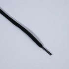 Шнурки для обуви, пара, круглые, d=5 мм, 110 см, чёрные - Фото 3