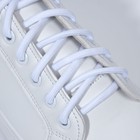 Шнурки для обуви, пара, круглые, d = 5 мм, 110 см, цвет белый - фото 295270843