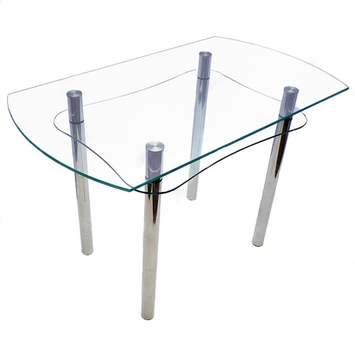 Обеденный стол «Эдгар1» прозрачный, 1150 × 660 × 740 мм, стекло, триплекс 5+5 - Фото 1