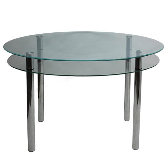 Обеденный стол «Жанна1» прозрачный, 1200 × 750 × 740 мм, стекло, триплекс 5+5 - Фото 1