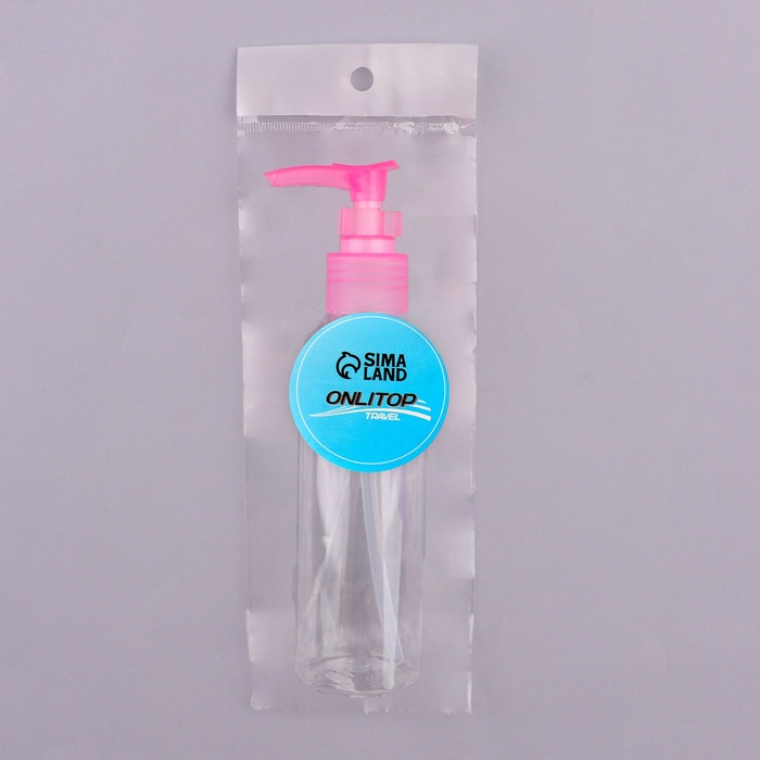 Бутылочка для хранения, с дозатором, 150 мл, цвет МИКС/прозрачный - фото 1912490818
