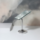 Зеркало настольное, зеркальная поверхность 13×16 см, серебристое - Фото 2