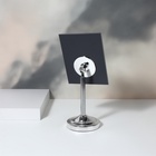 Зеркало настольное, зеркальная поверхность 13×16 см, серебристое - Фото 3