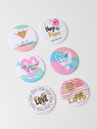 Зеркало карманное «Сердечки», d=7.5 см, рисунок МИКС (комплект 2 шт) - фото 45689833