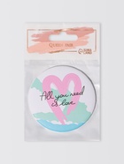 Зеркало карманное «Сердечки», d=7.5 см, рисунок МИКС (комплект 2 шт) - фото 45689834