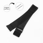 Ремешок для часов «Соломон», 22 мм, металл, длина 22 см, чёрный - Фото 1