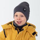 Шапка детская, цвет тёмно-серый, размер 50-54 7064262