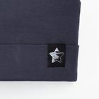 Шапка детская, цвет тёмно-серый, размер 50-54 7064262