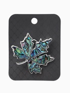 Брошь-кулон «Галиотис», лист клёна, зелёная в чернёном серебре  (артикул 7187605)  большой выбор товаров оптом и в розницу по низким ценам с доставкой