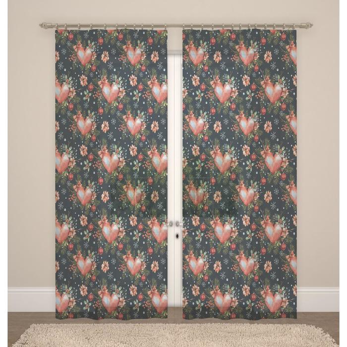 Фототюль, размер 145x260 см, 2 шт