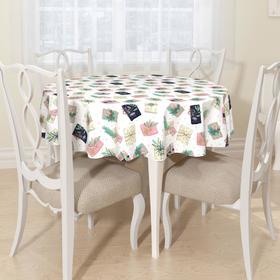 

Скатерть круглая, размер 145 см