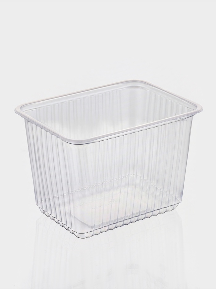 Контейнер одноразовый «Южуралпак», КР-179, пластик, 2 л, 17.9×13.2×13 см, прозрачный - Фото 1
