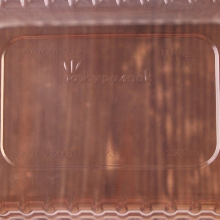Контейнер одноразовый «Южуралпак», КР-179, 2000 мл, 17,9×13,2×13 см, цвет прозрачный - фото 1910211953
