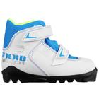 Ботинки лыжные TREK Snowrock, SNS, искусственная кожа, цвет белый/синий, лого синий/серебристый, размер 28 - фото 9345893