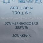 Пряжа "Кроссбред Бразилии" 50%меринос.шерсть, 50% акрил 500м/100гр (490-Самшит) - Фото 4