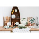 Сахарница-солонка Доляна «Эвкалипт», 150 мл, d=7 см, доломит, белая - Фото 9