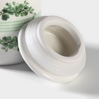 Сахарница-солонка Доляна «Эвкалипт», 150 мл, d=7 см, доломит, белая - Фото 4