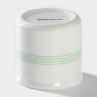 Сахарница-солонка Доляна «Эвкалипт», 150 мл, d=7 см, доломит, белая - Фото 5