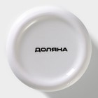 Сахарница-солонка Доляна «Эвкалипт», 150 мл, d=7 см, доломит, белая - Фото 6