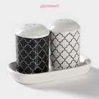 Набор для специй Доляна «Марокко», 2 предмета: солонка, перечница, 130 мл - Фото 2