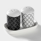 Набор для специй Доляна «Марокко», 2 предмета: солонка, перечница, 130 мл - Фото 4