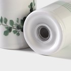 Набор для специй Доляна «Эвкалипт», солонка, перечница 130 мл, доломит, белый, зелёный - Фото 4