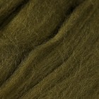 Шерсть для валяния 100% тонкая шерсть 50гр (13-темно оливковый) - Фото 3