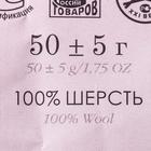 Шерсть для валяния 100% тонкая шерсть 50гр (323 Т. бордо) - Фото 4