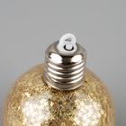Набор ёлочных шаров «Звёздочки золотистые» 3 шт., батарейки, 5 LED, свечение тёплое белое - Фото 4