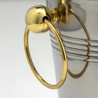 Ведро для льда «Классик», 2.1 л, 20.5×16×17.5 см, золотые ручки, нержавеющая 201 сталь - Фото 2