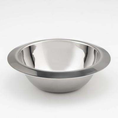 Миска из нержавеющей стали, 600 мл, d=18 см, 201 марка стали, толщина 0.8 мм, внутренний диаметр 14 см