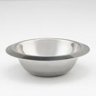 Миска из нержавеющей стали, 600 мл, d=18 см, 201 марка стали, толщина 0.8 мм, внутренний диаметр 14 см - Фото 3
