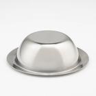 Миска из нержавеющей стали, 600 мл, d=18 см, 201 марка стали, толщина 0.8 мм, внутренний диаметр 14 см - Фото 4