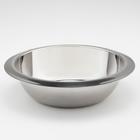 Мискa из нержавеющей стали, 1,6 л, d=24 см, 201 мaркa стaли, толщинa 0,8 мм, внутренний диaметр 20 см - Фото 2
