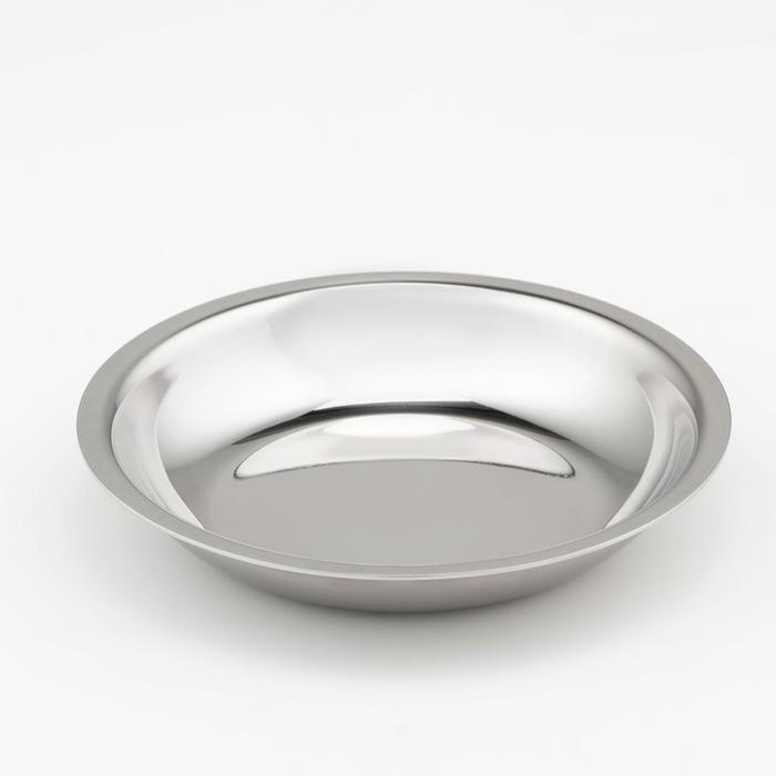 Миска, 200 мл, d=13.5 см, 201 марка стали, толщина 0.8 мм, нержавеющая сталь - Фото 1