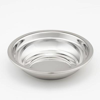 Миска из нержавеющей стали, 400 мл, d=16 см, 201 марка стали, толщина 0,8 мм