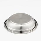 Миска из нержавеющей стали, 400 мл, d=16 см, 201 марка стали, толщина 0,8 мм - Фото 2