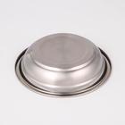 Миска из нержавеющей стали, 400 мл, d=16 см, 201 марка стали, толщина 0,8 мм - Фото 3