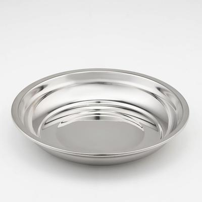 Миска из нержавеющей стали, 1,2 л, d=24 см, 201 марка стали, толщина 0,8 мм