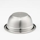 Миска, 500 мл, 14×6 см, 201 марка стали, толщина 0.8 мм, внутренний диаметр 12 см, нержавеющая сталь - Фото 2