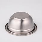 Миска, 500 мл, 14×6 см, 201 марка стали, толщина 0.8 мм, внутренний диаметр 12 см, нержавеющая сталь - Фото 3