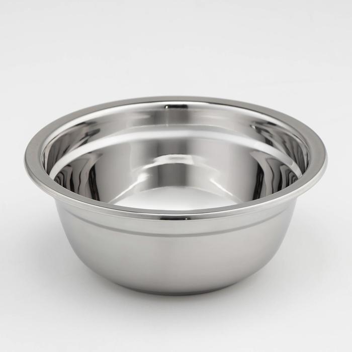 Мискa из нержавеющей стали, 700 мл, 16×6,5 см, 201 мaркa стaли, толщинa 0,8 мм, внутренний диaметр 14 см - Фото 1