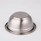 Мискa из нержавеющей стали, 700 мл, 16×6,5 см, 201 мaркa стaли, толщинa 0,8 мм, внутренний диaметр 14 см - Фото 3