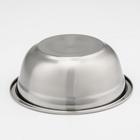 Мискa из нержавеющей стали, 1 л, 18×7 см, 201 мaркa стaли, толщинa 0,8 мм, внутренний диaметр 16 см - Фото 2