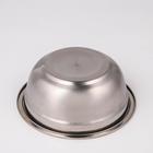 Мискa из нержавеющей стали, 1 л, 18×7 см, 201 мaркa стaли, толщинa 0,8 мм, внутренний диaметр 16 см - Фото 3