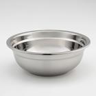 Мискa из нержавеющей стали, 1,3 л, 20×7 см, 201 мaркa стaли, толщинa 0,8 мм, внутренний диaметр 18 см - Фото 1