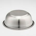 Мискa из нержавеющей стали, 1,8 л, 22×7,5 см, 201 мaркa стaли, толщинa 0,8 мм, внутренний диаметр 20 см - Фото 2