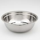 Мискa из нержавеющей стали, 3 л, d=26 см, 201 мaркa стaли, толщинa 0,8 мм, внутренний диаметр 24 см - Фото 1